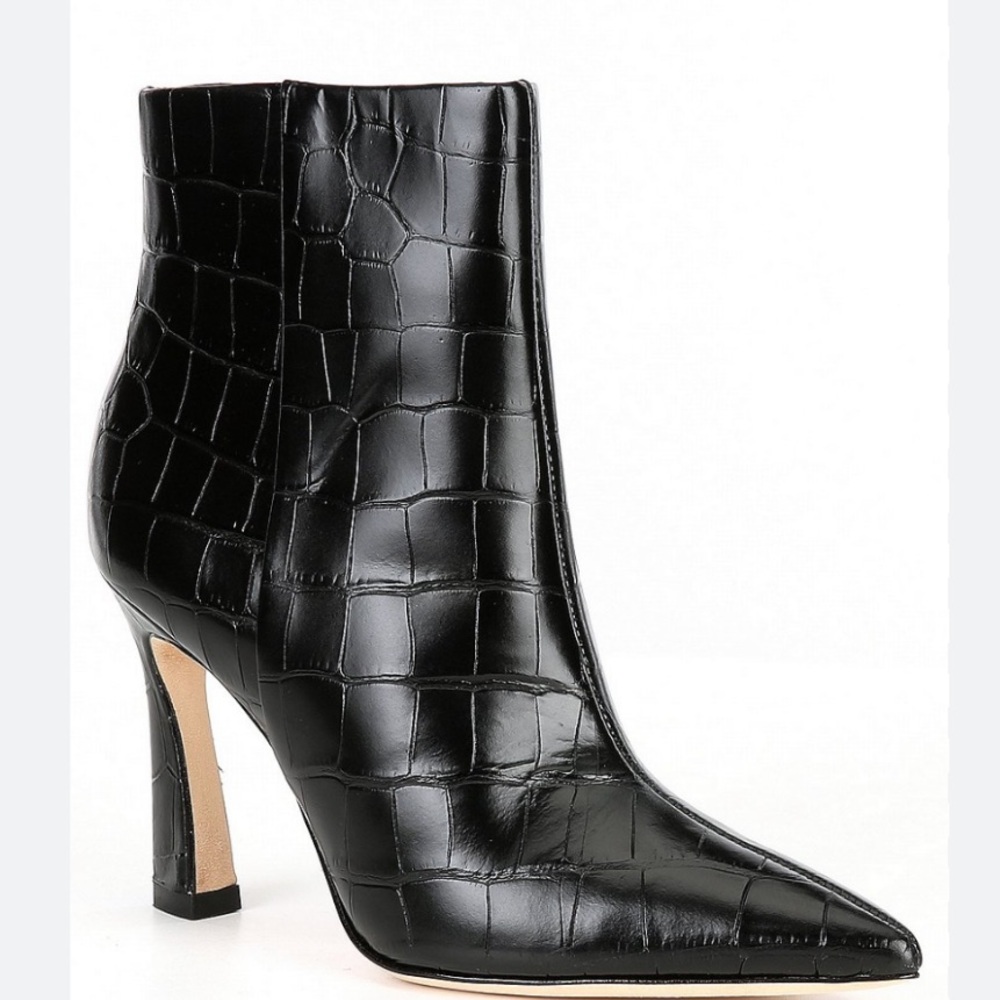 Antonio Melani
Gaby Crocodile Embossed Leather Dress Booties